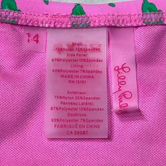 Lilly Pulitzer High Waisted Clancy Bikini Bottoms Oh Diamond Girl Engineered - Picture 8 of 11